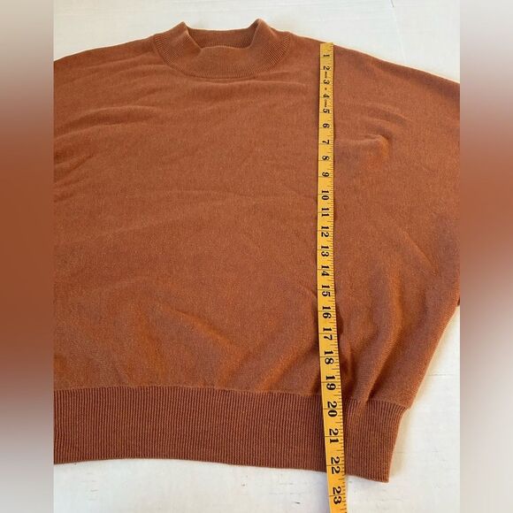 WISPR Mock Turtleneck Silk Blend Sweater Relaxed Fit and Long Sleeves Size S - Picture 7 of 8